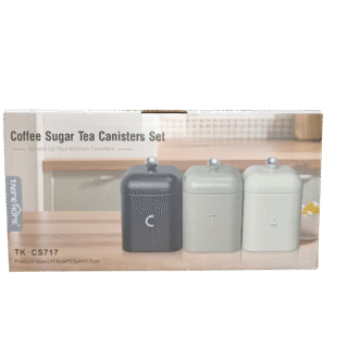 Takmehome Coffee Sugar Tea Canister Set 3Pc