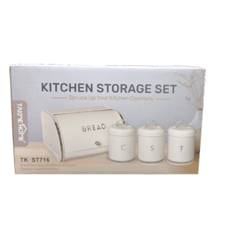 Takme Home Kitchen Storage Set (Bread & Canister) 4Pc